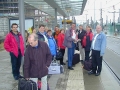 Ankunft am Hauptbahnhof in Dresden.