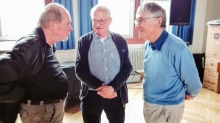 Schön, dass auch viele unserer ehemaligen Lehrer da waren (v. l. Herr Plucinski, Herr Kionke, Herr Leder)